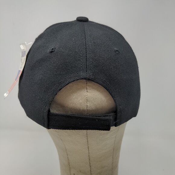 J&W Women's Strapback Hat Black Adjustable Dog Mom Embroidered Logo W/Tags - Picture 7 of 11